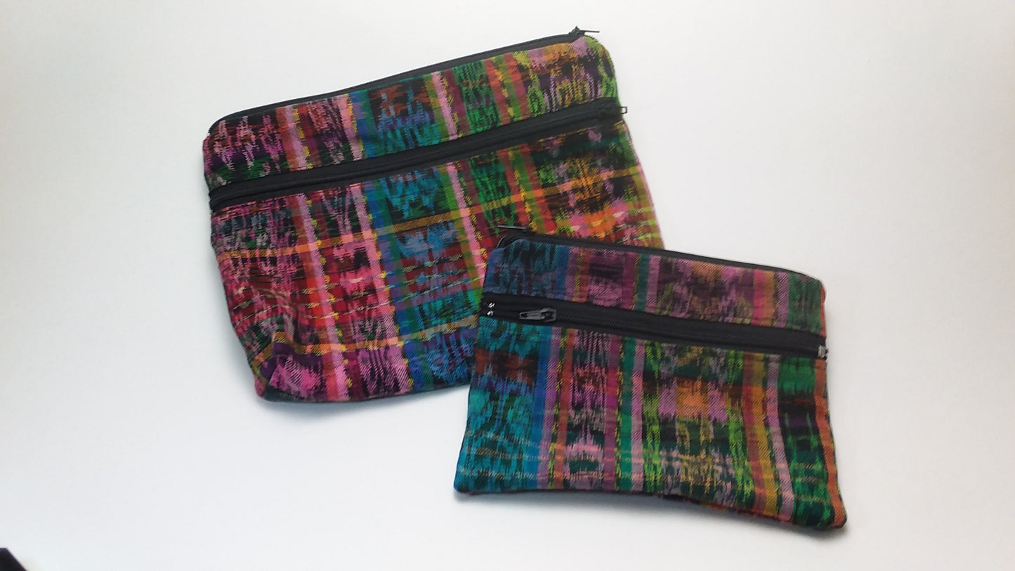 Large Wallet / Coin Purse, Upcycled Guatemalan Fabric, Fair Trade
