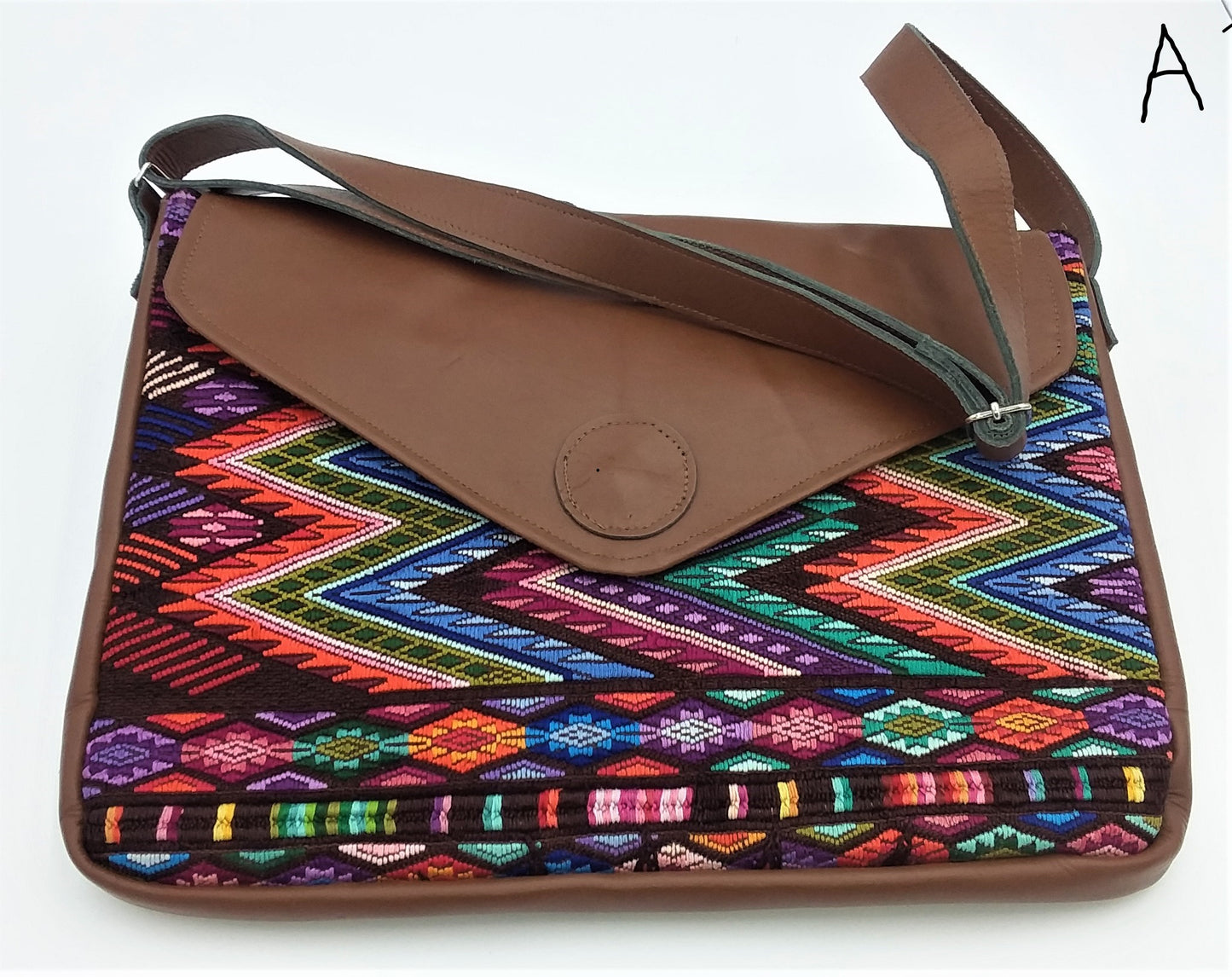 Handmade Guatemalan Huipil Padded Computer Bag