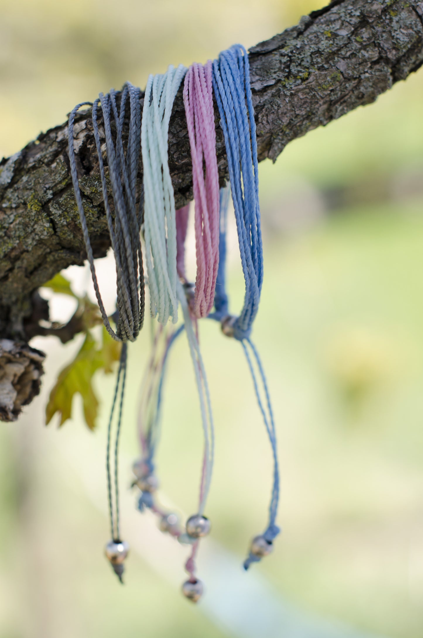 Charity Friendship Bracelet with Silver Beads