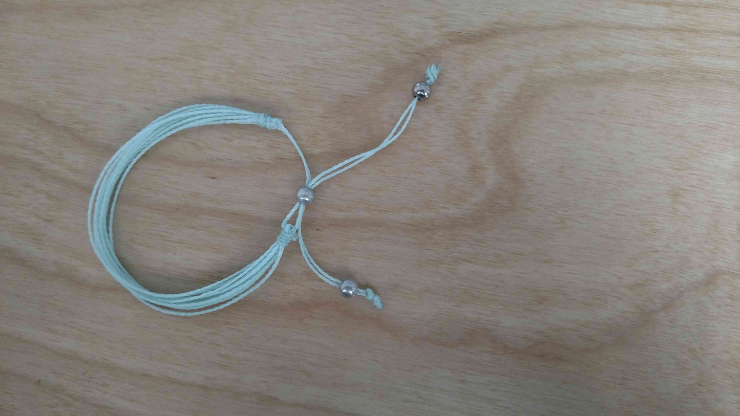 Charity Friendship Bracelet with Silver Beads