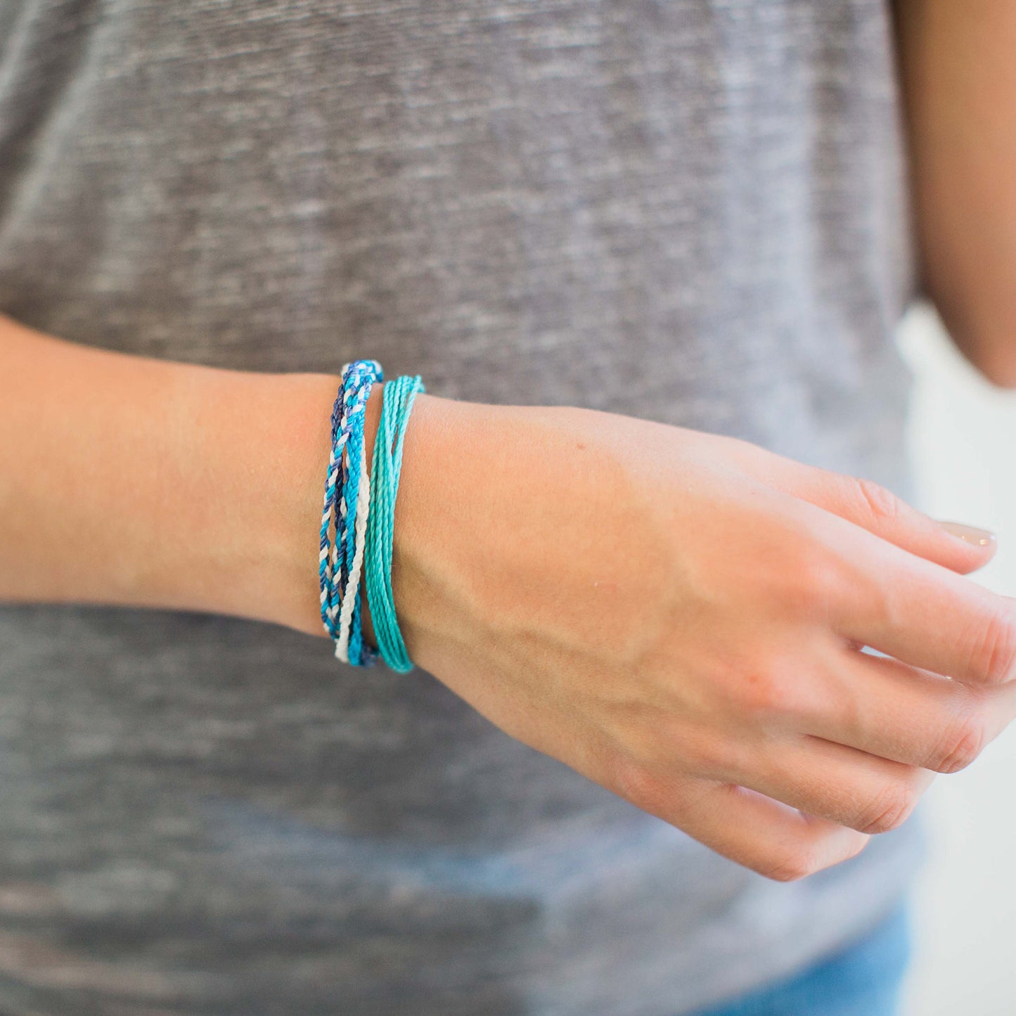 Ocean Blues Ethical Friendship Bracelet, "Bracelets2Educate"
