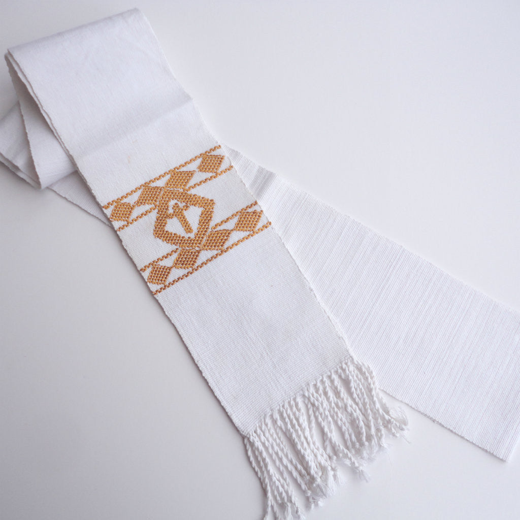 Fair Trade White Clergy Deacon Stole