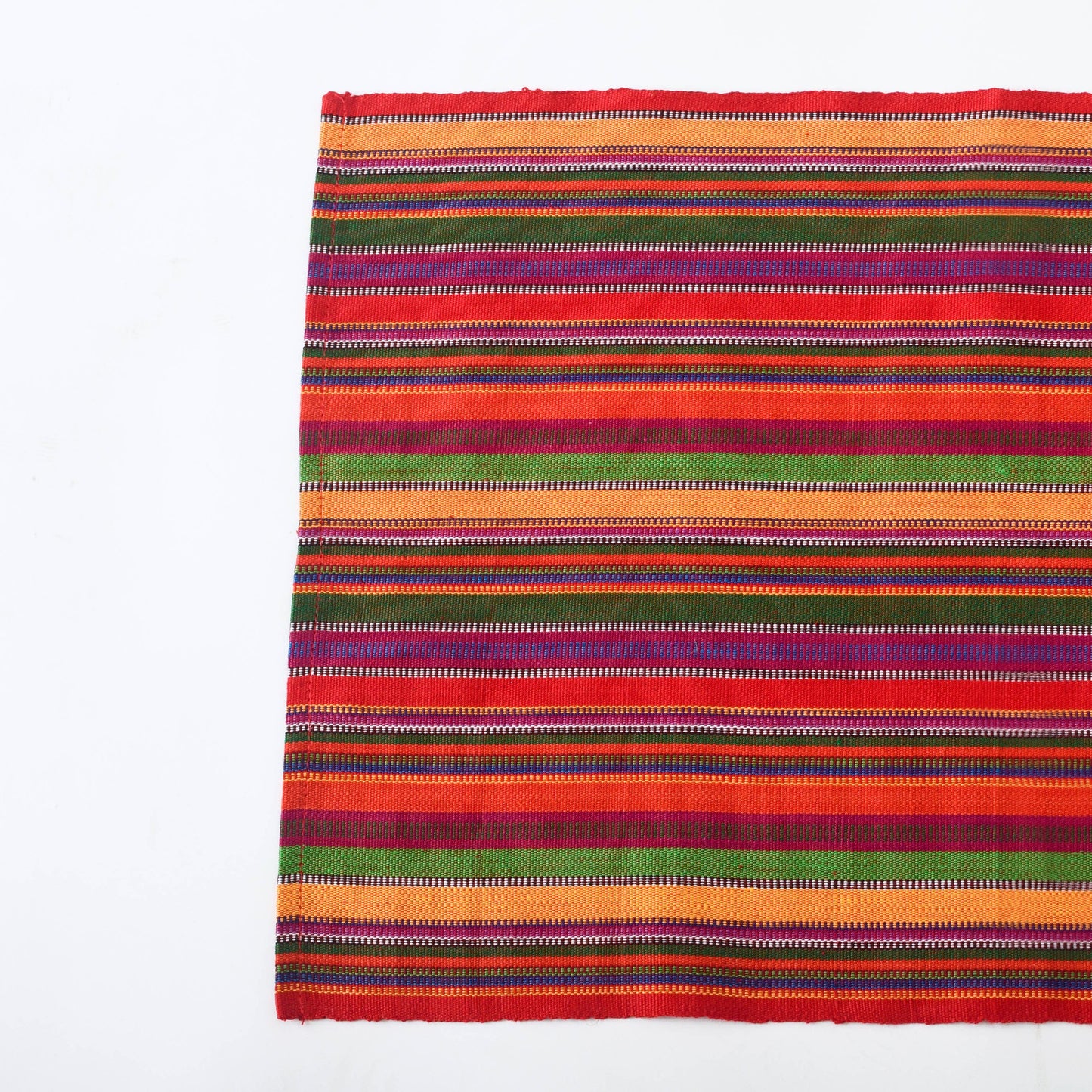 Multi Color Handwoven Placemats, "Fiesta Time" Fair Trade Eco Fashion, Set 4
