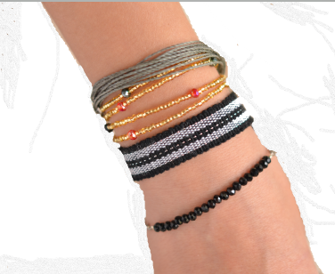 "Night Fall" Stack Bracelet, Bracelet to Education