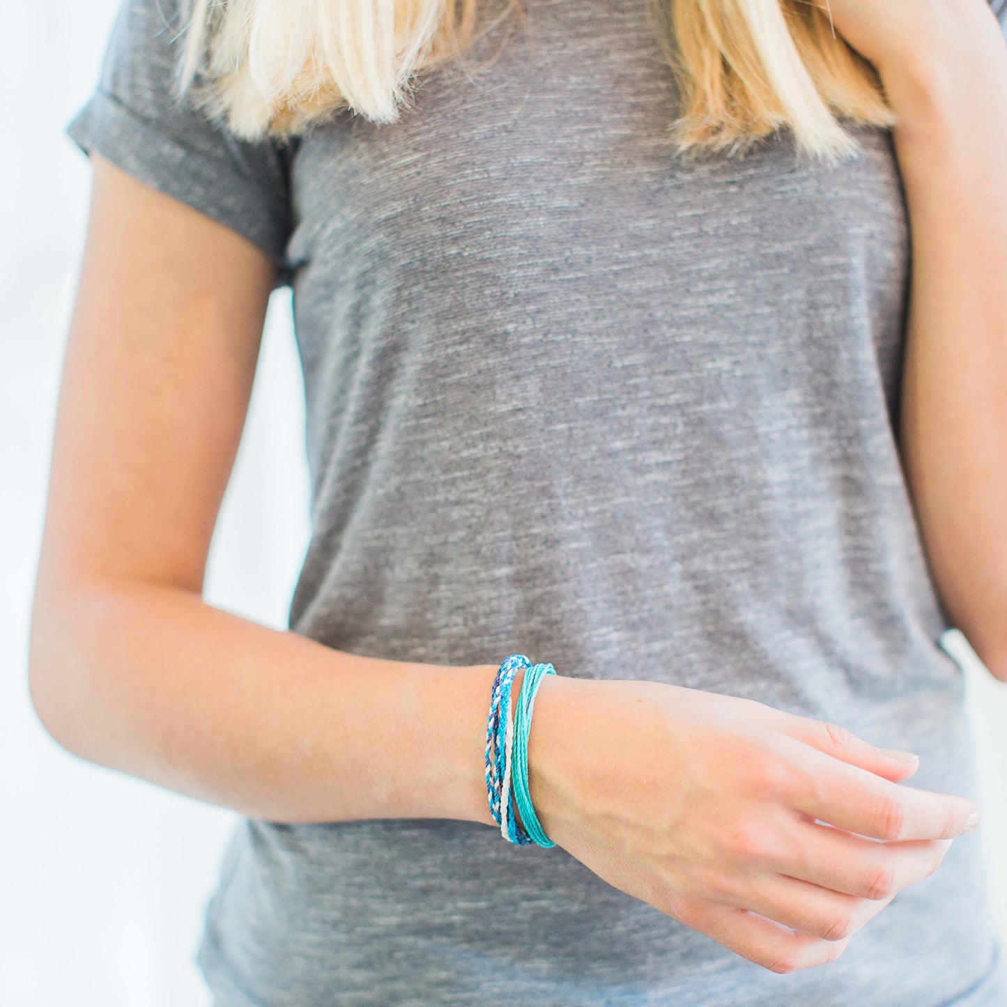 Ocean Blues Ethical Friendship Bracelet, "Bracelets2Educate"