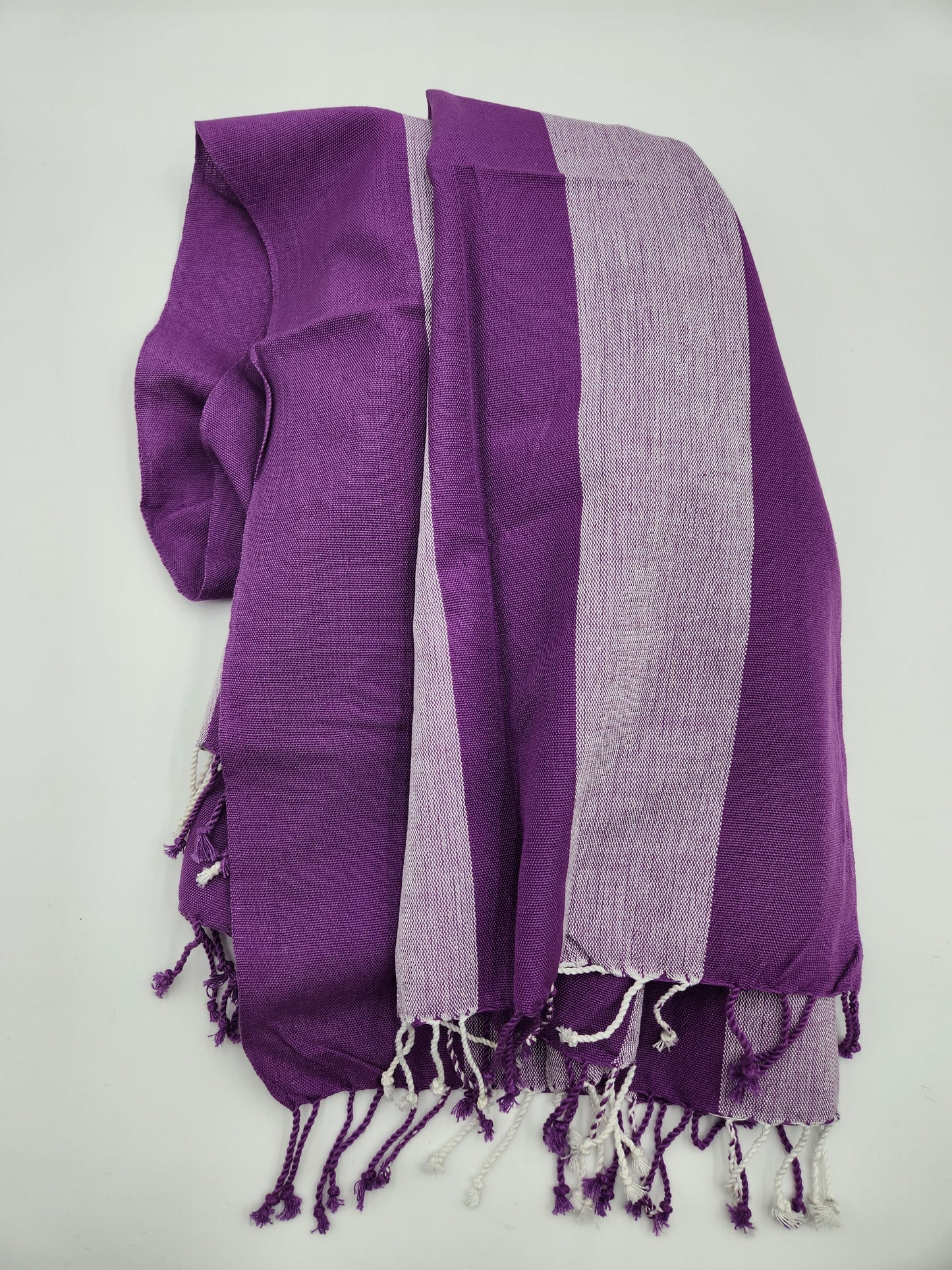 Purple Striped Fouta - Handwoven & Fair Trade