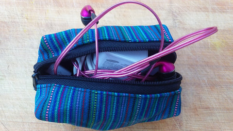 "The Cargador" phone charger case, fair trade, camara charger case, organizer