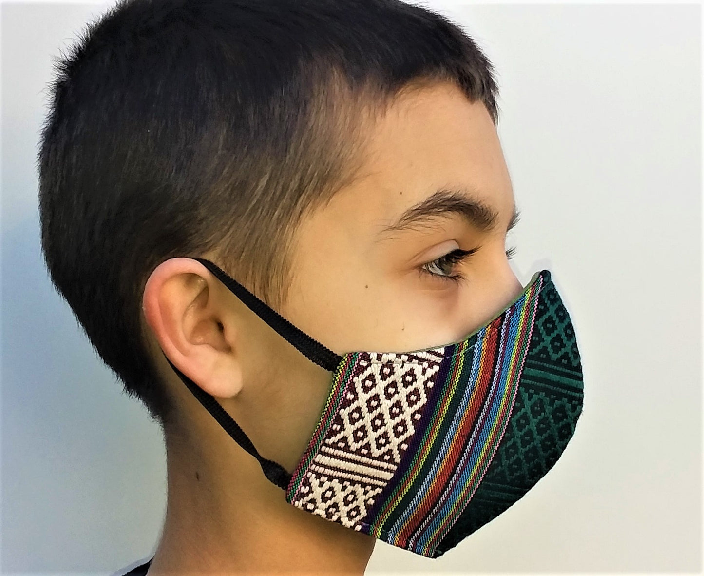 Fair Trade Charity Guatemalan Face Mask 'Give a Food Basket"