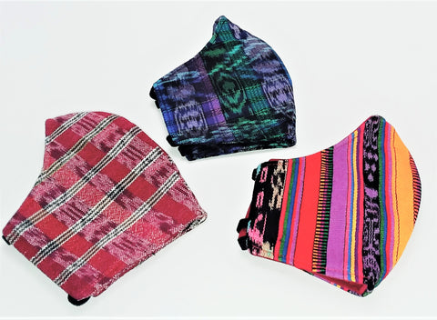 Fair Trade Charity Guatemalan Face Mask 'Give a Food Basket"