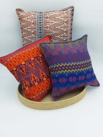 Handwoven, Repurposed Accent Pillow Covers