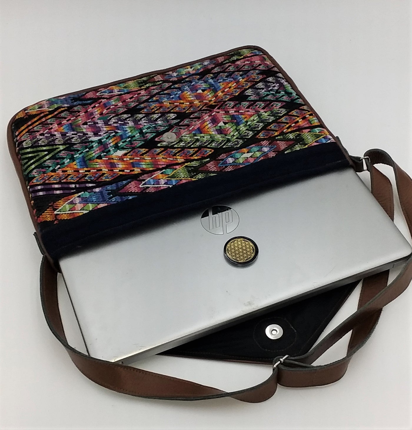 Handmade Guatemalan Huipil Padded Computer Bag