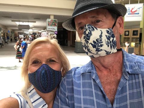 Fair Trade Charity Guatemalan Face Mask 'Give a Food Basket"