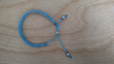 Charity Friendship Bracelet with Silver Beads