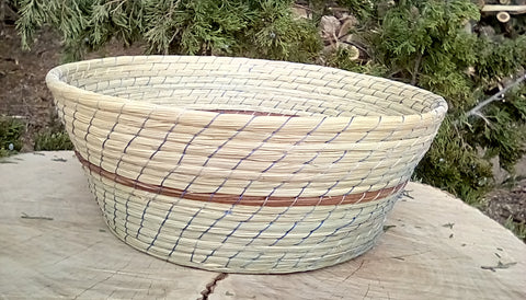 Pine Needle and Reed Basket