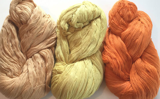 Naturally Dyed, Eco Friendly Cotton Yarn-