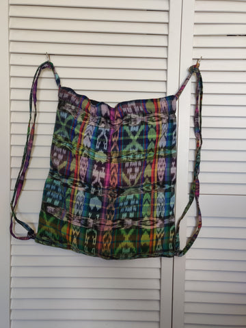 Repurposed, Fair trade, Drawstring Cloth Backpack