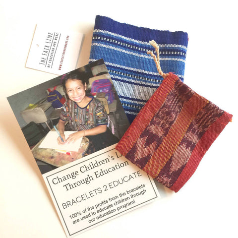 Fair Trade Lavender Blue Charity Friendship Bracelet