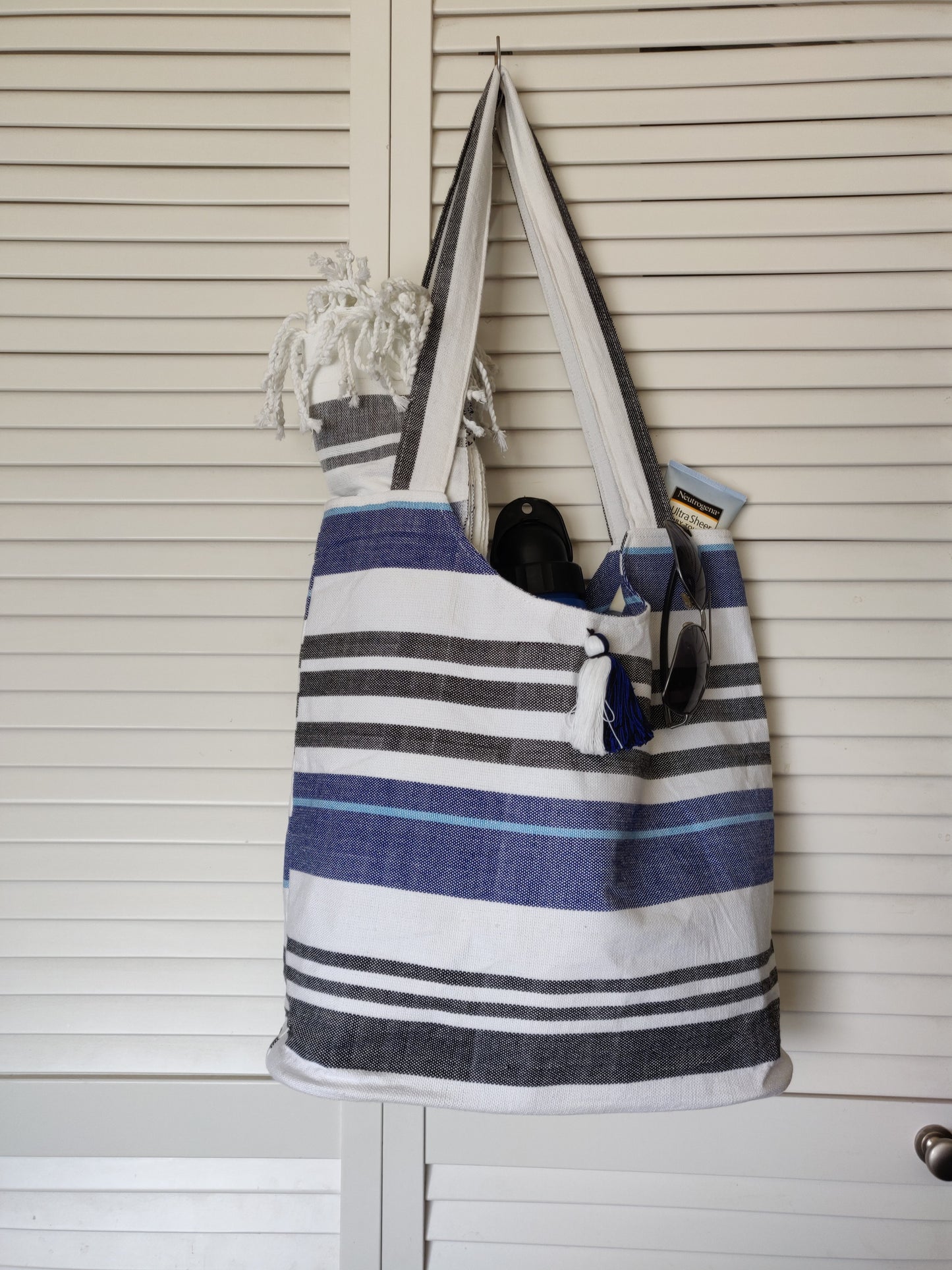 Fair Trade, Handwoven Beach Bag and Fouta/Towel Set