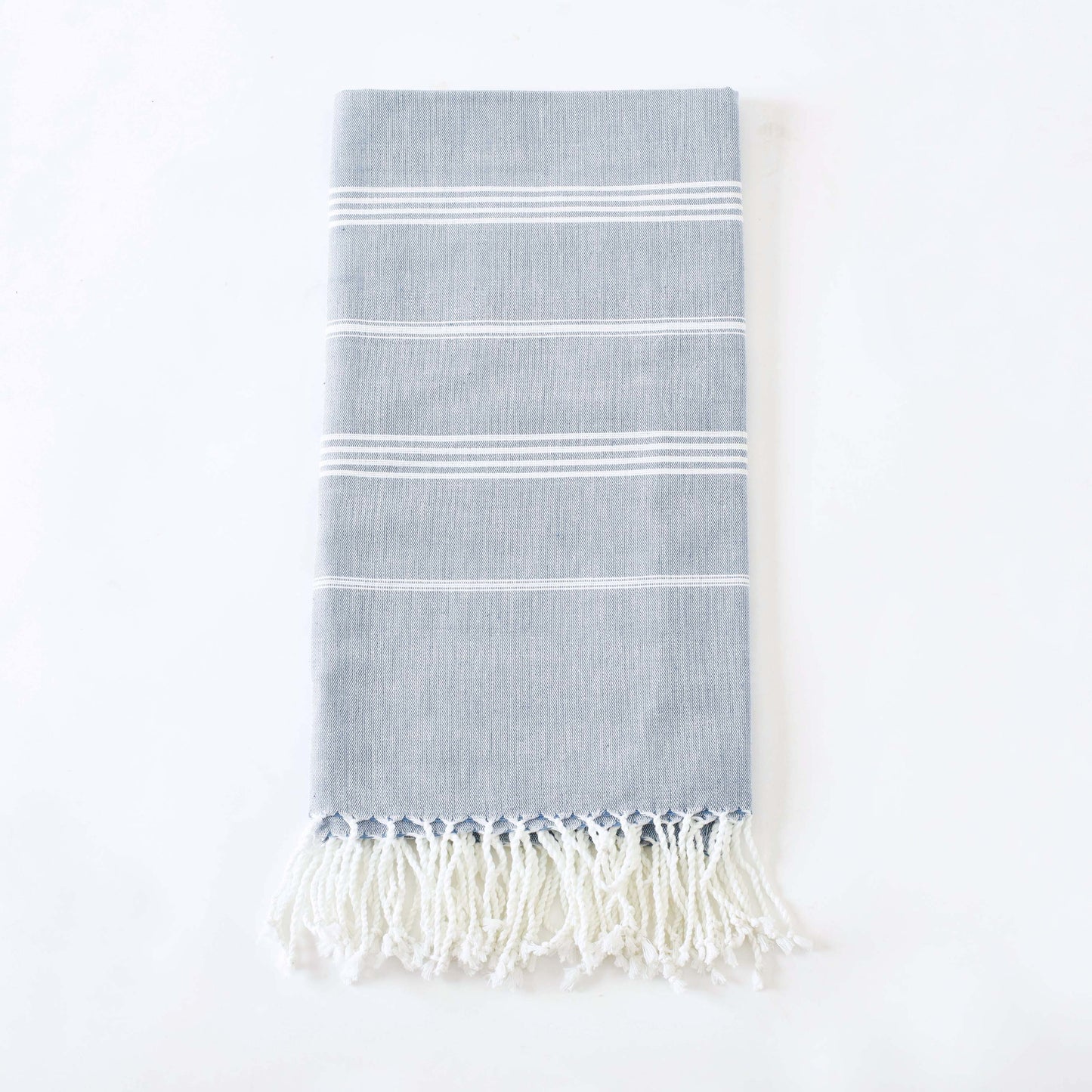 Ethically Sourced Fair Trade Fouta, Peshtemal Towels "Denim Blues"