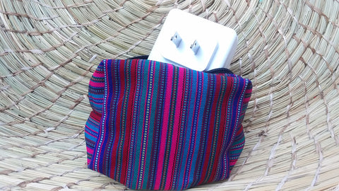 "The Cargador" phone charger case, fair trade, camara charger case, organizer