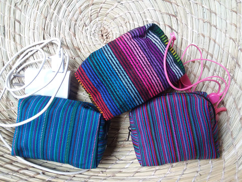 "The Cargador" phone charger case, fair trade, camara charger case, organizer