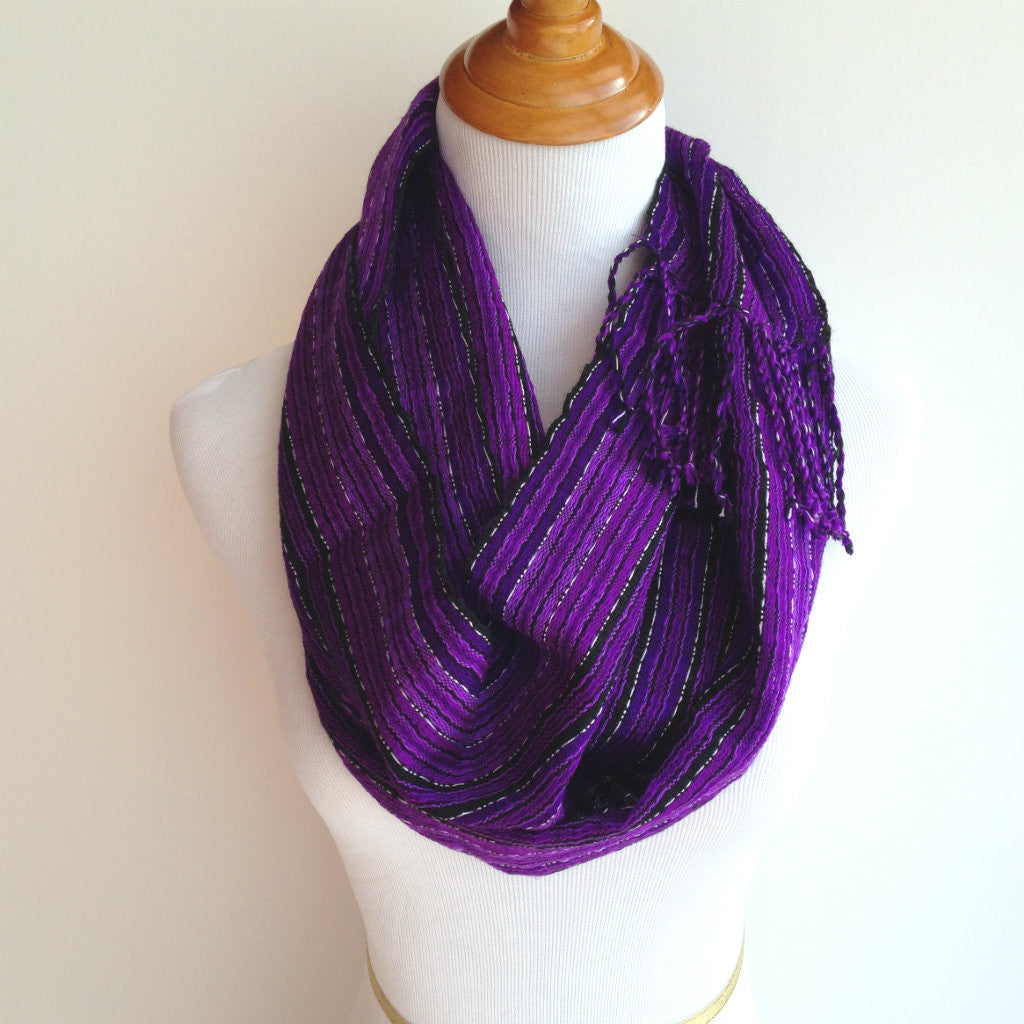 Fair Trade Fashion Purple Scarf 