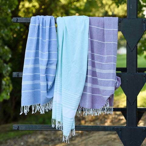 Aqua Peshtemal Turkish Towel, Ethical Fashion