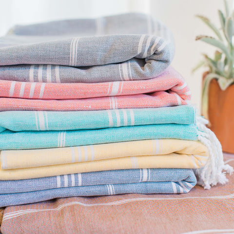 Aqua Peshtemal Turkish Towel, Ethical Fashion
