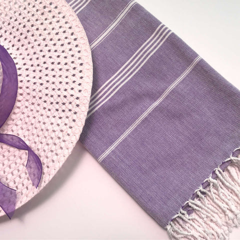 purple fouta ethical towel