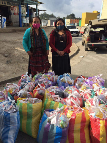 Fair Trade Charity Guatemalan Face Mask 'Give a Food Basket"