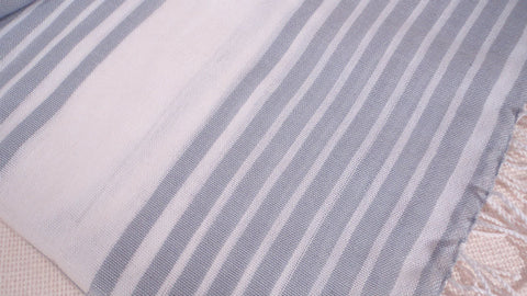 Ethical Fashion Scarf, Handwoven, Gray Or Navy, Unisex