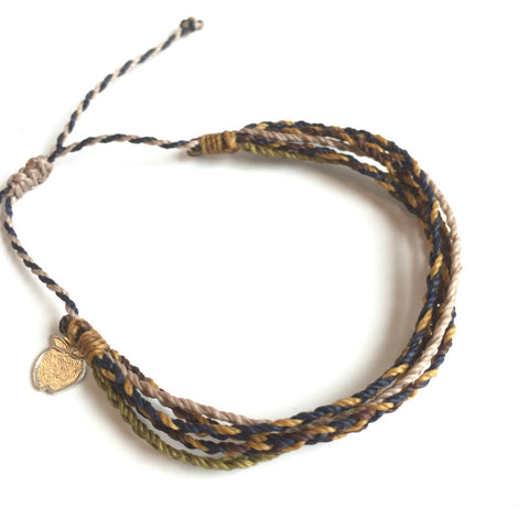 Men's Friendship Bracelet "Urban Leather" Fair Trade Cause Bracelet